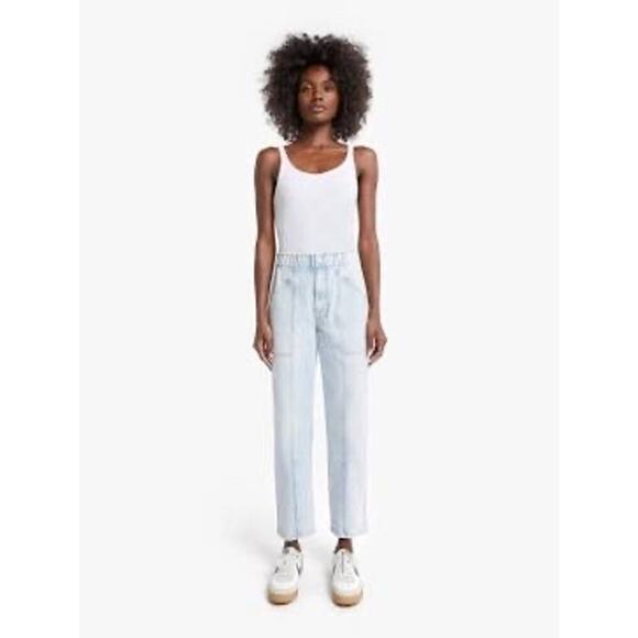 Mother Superior The Springy Ankle Jeans Elastic Waist Front Seam Size 32 NWT - Picture 1 of 9